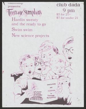 Primary view of object titled '[Concert Poster: Teenage Symphony]'.