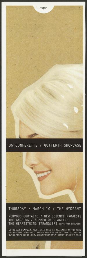 [Concert Poster: 35 Conferette / Gutterth Showcase]