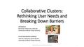 Presentation: Collaborative Clusters: Rethinking User Needs and Breaking Down Barri…