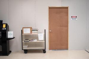 Primary view of object titled '[MEP renovations on the first floor of the Willis Library, 32]'.