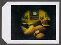 Photograph: [Man and woman laying in bed with television in background, 2]