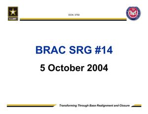 Army - Surge #14 -October 5, 2004- Briefing and Minutes