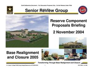 Army - Surge #18 - November 2, 2004- Briefing and Minutes