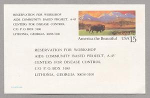 [Workshop reservation card]