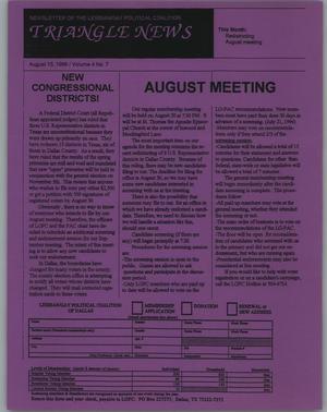 Triangle News, Volume 4, Number 7, August 13, 1996