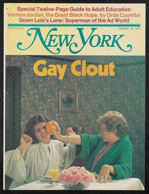 Primary view of object titled '[Clipping: Gay power]'.