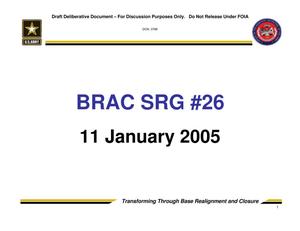 Army - Surge #26 - January 11, 2005- Briefing and Minutes