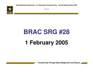 Army - Surge #28 - February 1, 2005- Briefing and Minutes