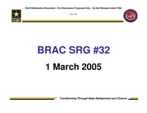 Army - Surge #32 -March 1, 2005 - Briefing and Minutes