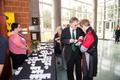 Thumbnail image of item number 1 in: '[Guests collecting their name tags at the UNT College of Music Gala]'.