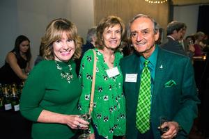 [John Strauss and two women at the UNT College of Music Gala]