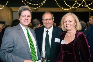 [Steven Harlos, RoyAnn Cox and an unknown man at the UNT College of Music Gala]