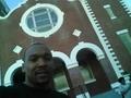 Primary view of [Student selfie outside of Brown Chapel A.M.E. Church]