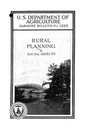 Rural Planning: The Social Aspects.