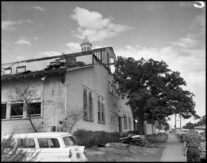 [Administration Building under construction at North Texas State College (#8)]