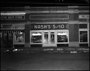 [The Exterior of Nash's 5 & 10 Store, 1942]