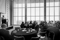Photograph: [Neal Smatresk speaking at the College of Music Faculty and Staff Ret…