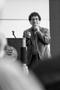 Photograph: [Robert Cutietta speaking at the College of Music Faculty and Staff R…