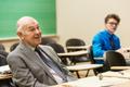 Photograph: [Stan Levenson seated at the UNT Music Entrepreneurship Competition F…