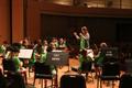Primary view of [Students playing string instruments at the UNT Music Summer Orchestra Day Camp]