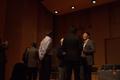 Photograph: [People conversing at the College of Music Event, 1]