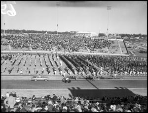 Primary view of object titled '[Band - Marching #2 - On Field - 1957]'.