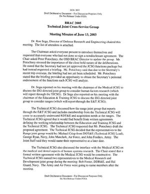 Technical Cross-Service Group - Meeting Minutes of June 13, 2003