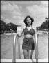 Photograph: [Dorothy Burch Exiting the Outside Pool]
