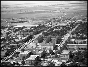 [Campus - Aerial - Power Plant and Fouts Field]