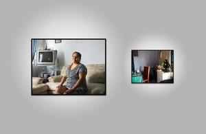 Digital Rendering of an Installation View of Photographs