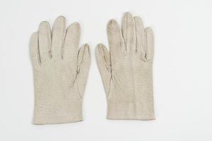 Ostrich skin gloves