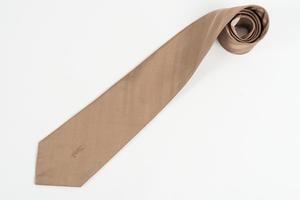 Bronze silk necktie