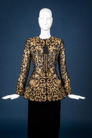 Embroidered evening jacket