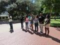 Thumbnail image of item number 1 in: '[Students in UNT Library Mall]'.