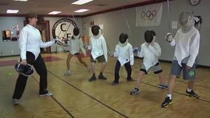 [News Clip: Child fencing]