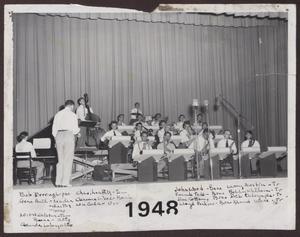 [Photograph of Laboratory Dance Band Performing on a Stage]