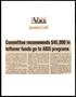 Primary view of [Clipping: Committee recommends $45,000 in leftover funds go to AIDS programs]