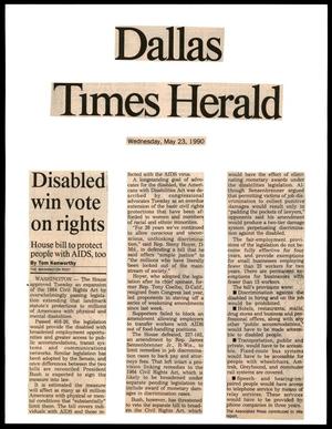 [Clipping: Disabled win vote on rights]