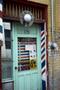 Photograph: [Entrance to a barber shop in Mexico]