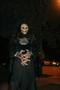 Photograph: [Photograph of a person posing in skeleton costume at Fright Fest]
