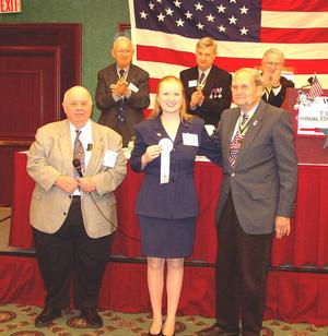 [Woman receives ribbon at TXSSAR 109th Annual State Convention]