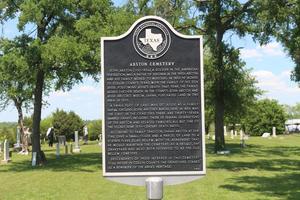 [Historical marker at Abston Cemetery]