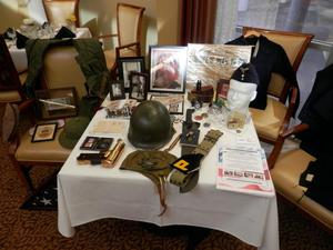 [Memorabilia table at TXSSAR Dallas Chapter meeting: May 12, 2018]