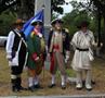 Photograph: [TXSSAR Color Guard members at Corsicana dedications]