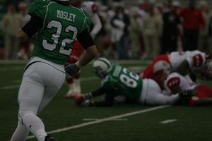 [Micah Mosley on field during a football game]