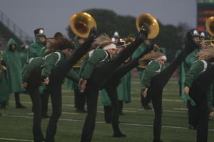 [North Texas Dancers performing at a football game]