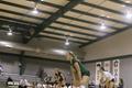 Photograph: [UNT Women's Volleyball team on the court]