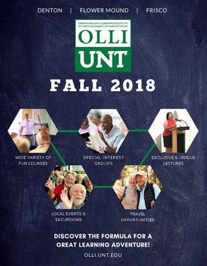 Catalog of the Osher Lifelong Learning Institute: Fall 2018