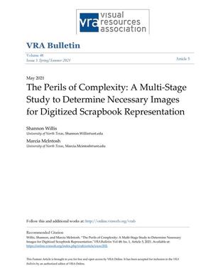 The Perils of Complexity: A Multi-Stage Study to Determine Necessary Images for Digitized Scrapbook Representation