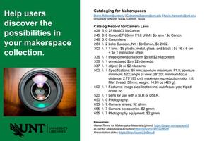 Cataloging for Makerspaces